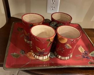 Octavia Hill Garden Mugs by Tracy Porter