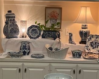 Many Blue & White Items