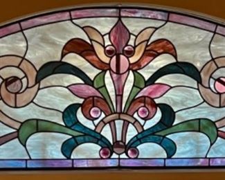 2 Matching Beautiful Stained Glass Windows 