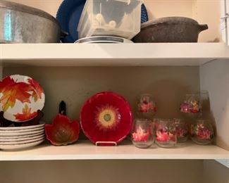 Fall Glass and Plates