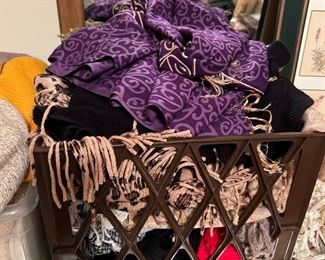 Tons of scarves. Scarves are back in style as the ultimate accessory.