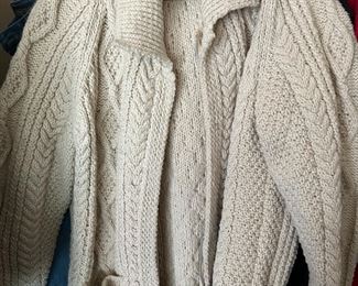 Irish Knit Sweaters. Various styles, sizes.