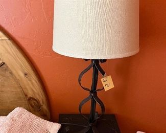 Wrought iron lamp