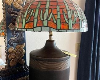 Tiffany style Saguaro Lamp