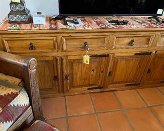 Rustic Pine buffet/tv stands