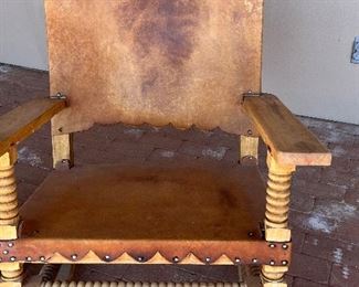 Rustic Leather rockers (4)