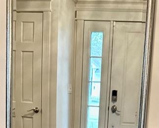 25.5w x 37.5h Silver framed Beveled Mirror $35