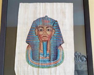 VERY NICE EGYPTIAN PAPYRUS FRAMED