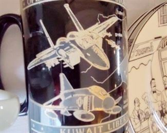 Operation Desert Storm Coffee Mug 22k Gold