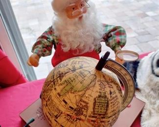 SANTA AT HIS GLOBE