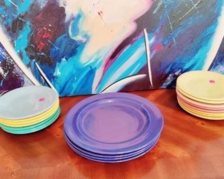 FIESTA WARE SALAD PLATES