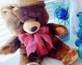 MR. TEDDY WITH HIS GOLD SPARKLY HAT