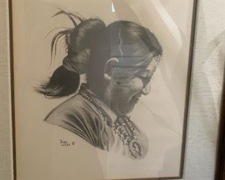Fred Lucas (1946-2011) 'Navajo Joy' lithograph