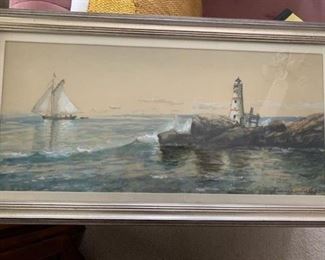 lighthouse painting