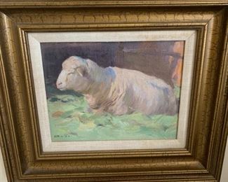 E. Irving Couse (1866-1936)  oil on board, 12" x 14" framed