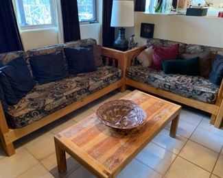 Vintage Santa Fe style couches, 78" and 58"