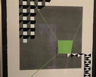 Jane Bartes 'Molecules of Urban Design Revisited #5', 2021 serigraph