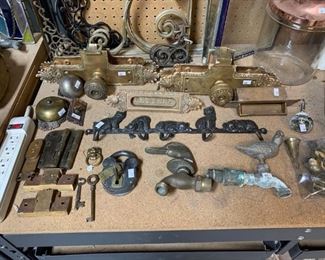 Antique brass hardware