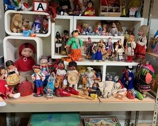 Vintage dolls from around the world