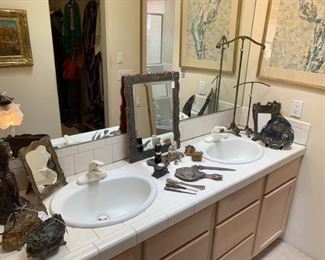 A large collection of Art Nouveau pieces