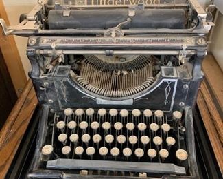 Antique Underwood 4 bank typewriter