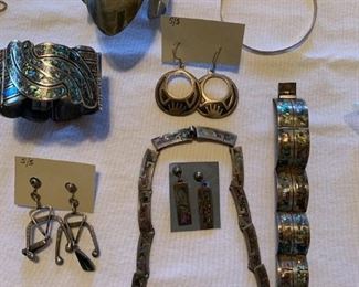 Vintage Taxco Mexico sterling jewelry
