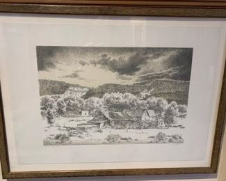 Sam Smith 'Archuleta' Tamarind print, 13/150