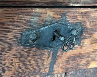 Gustav Stickley Writing Desk #518- Detail