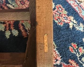 L & JG Stickley Round Table #573- Detail