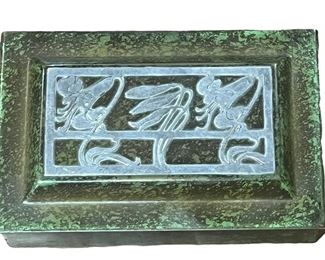 Heintz Art Metal Shop Sterling Over Bronze Box- Signed. Another View. 