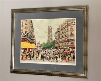French Street Scene Artwork