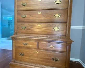 Customize Me! Oak Pennsylvania House Tall Boy Dresser 