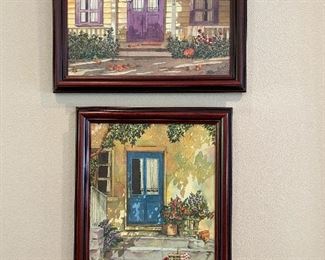 Blue and Purple Front Door Artwork