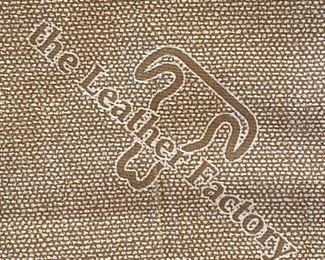 The Leather Factory Tan Wedge / Curved Sectional Sofa