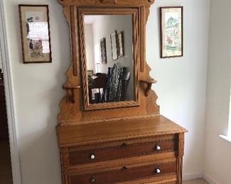 Eastlake dresser with mirror
