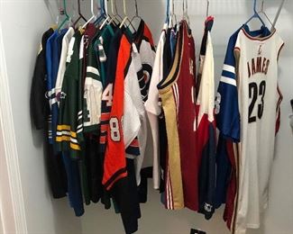 Sports Jerseys - baseball, football, basketball, and hockey