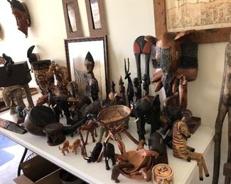 Carved African pieces
