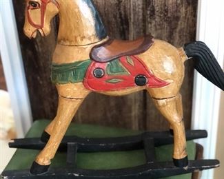 17”x17” rocking horse