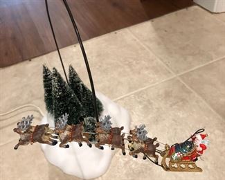 Up Up And Away Dept 56 rotating Santa 