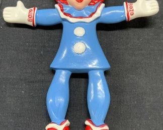 Vintage Jesco Bozo The Clown Rubber Figural Toy
