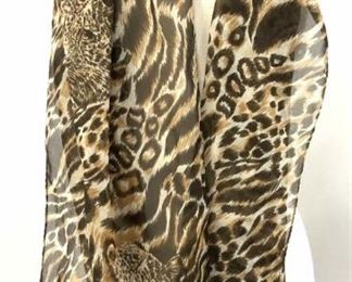 Leopard and Animal Print Scarf
