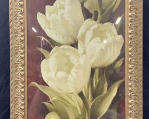 Igor Levashov White Roses Lithograph
