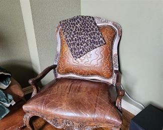 Leather armchair