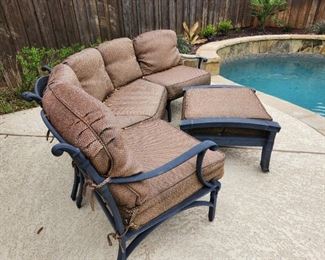 Outdoor poolside furniture
