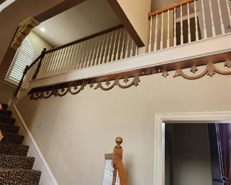 Vintage wood trim architectural pieces