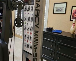 Marcy gym workout equipment.