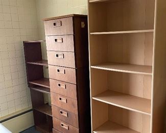 Wooden Shelving and cabinets