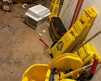 Janitorial equipment.