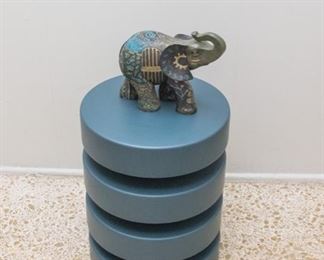 West Elm Metal Industrial Side Table (17”h x 13”dia.):  $140.00