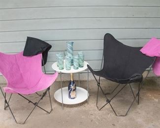 Vtg. Butterfly Lounge Chairs (2 covers):  $62.00 ea. chair